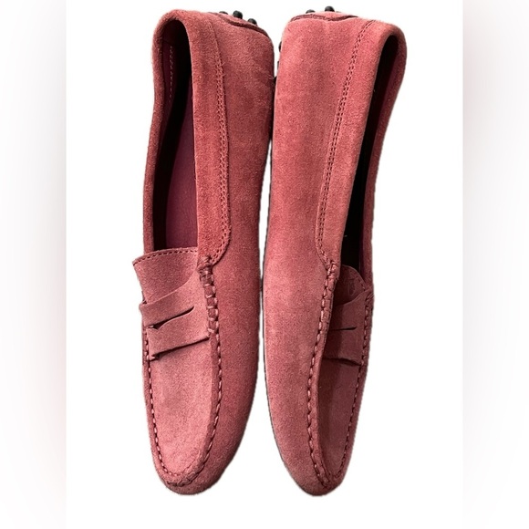 TOD’S Women’s Gommino Suede Leather Driving Loafers, Size36.5 US6, Made in Italy - Picture 7 of 11